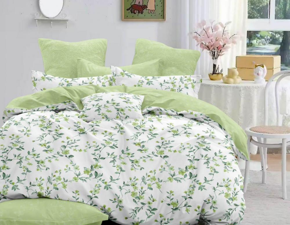 Постільна білизна Діана, ранфорс (Євро на резин.)