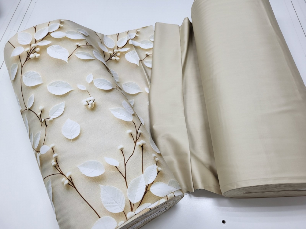 Постільна білизна Сатин PREMIUM, LEAVES (Полуторний) - Зображення 3