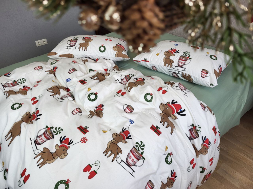 Постільна білизна Гостинці/полин, Turkish flannel (Сімейний) - Зображення 4