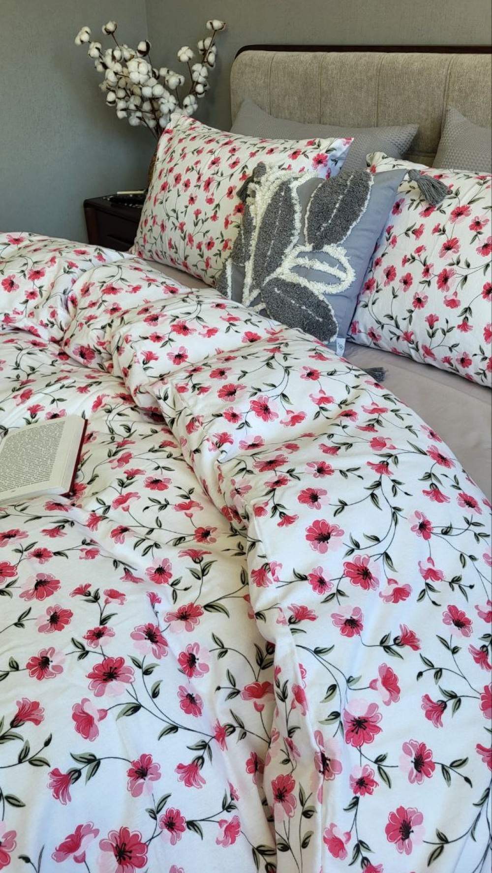 Постільна білизна Мія/сірий мусон, Turkish flannel (Полуторний) - Зображення 5