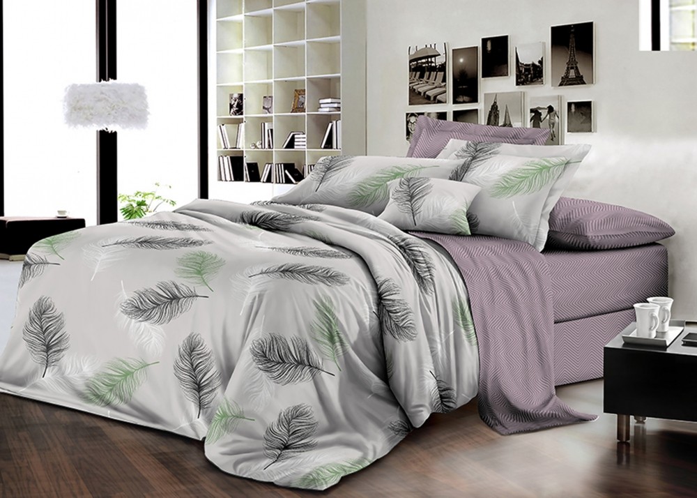 Постільна білизна Подих, ранфорс (Євро)