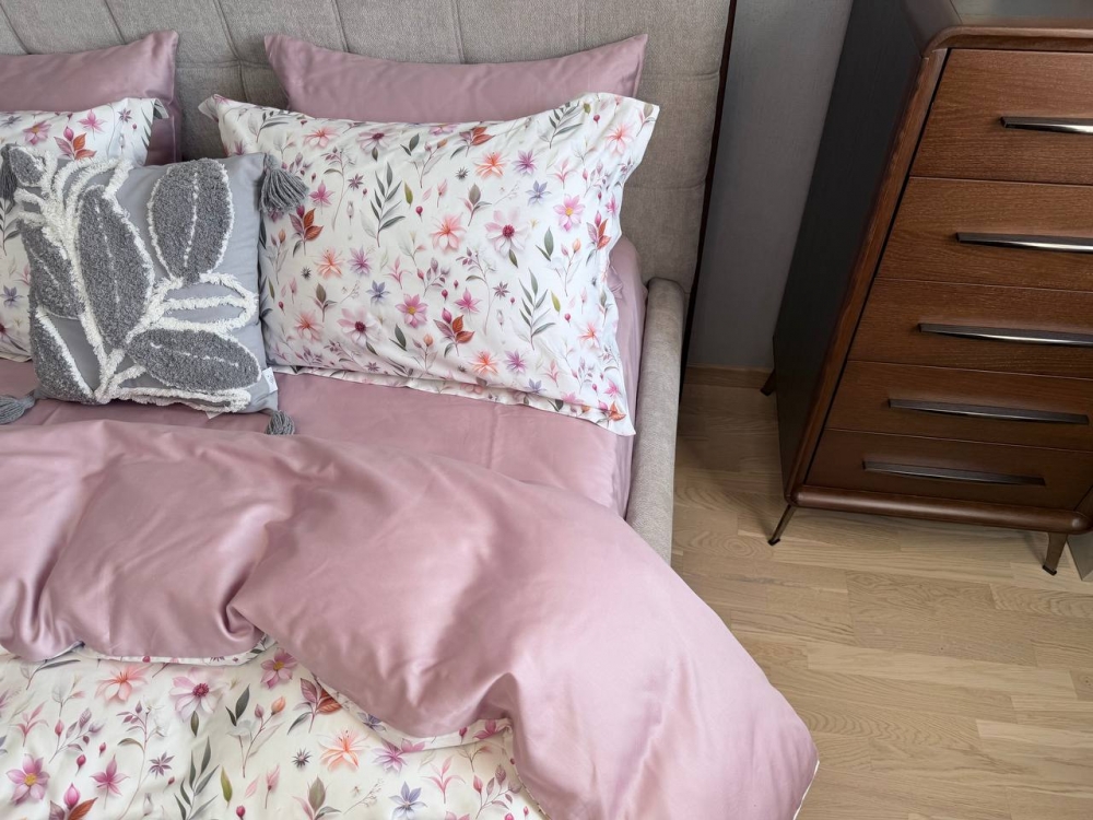 Постільна білизна Сатин PREMIUM, FLOWER DREAM (Євро)