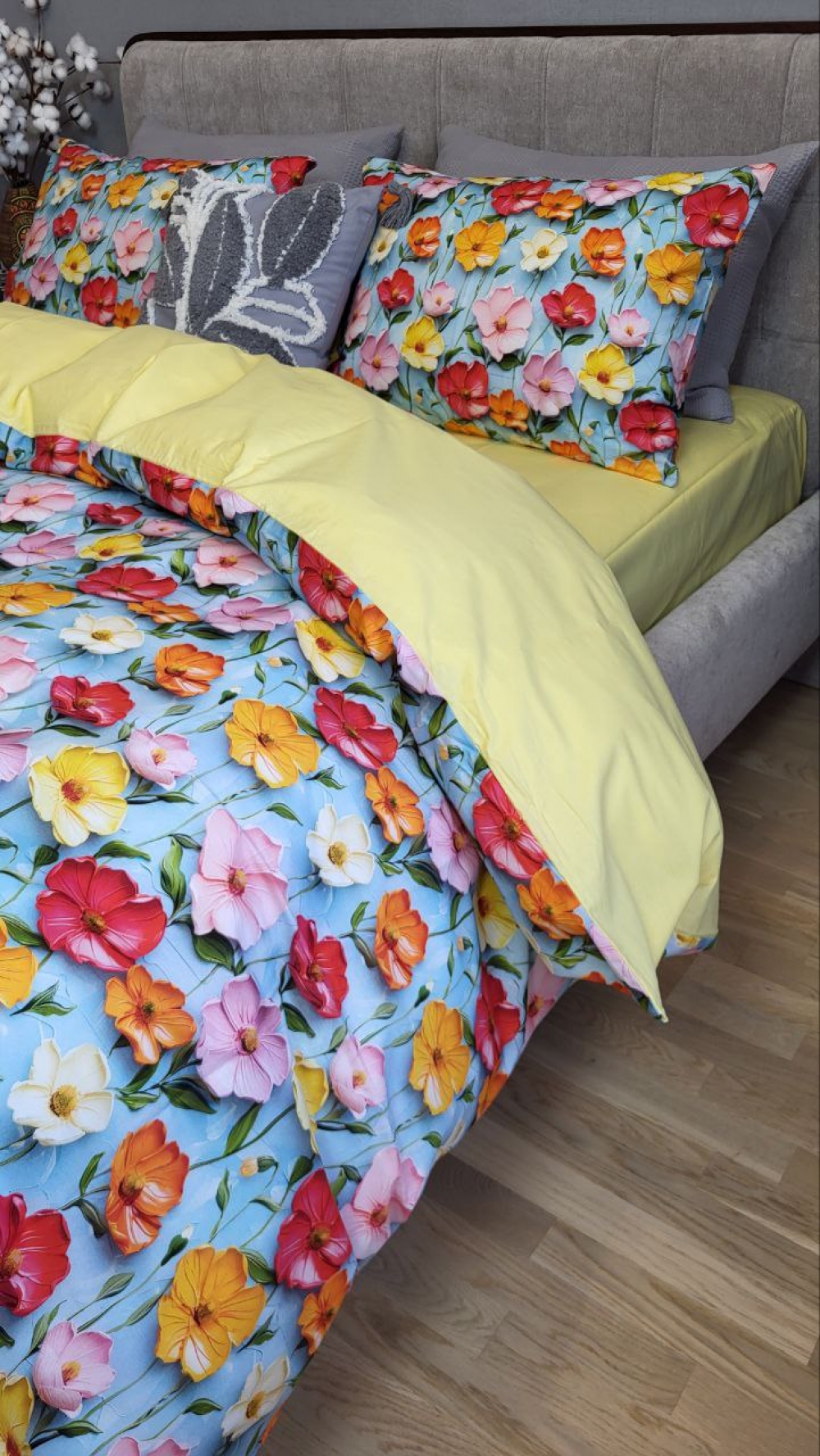 Постільна білизна Акварель, cotton 5D (Полут. на рез.) - Зображення 5