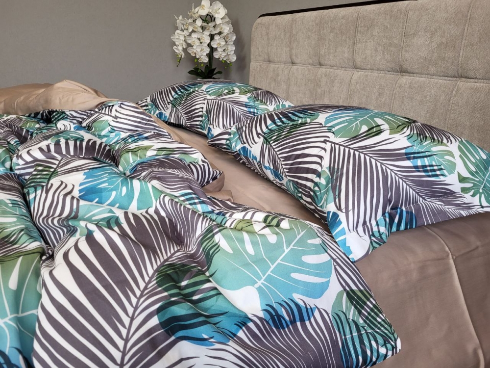 Постільна білизна Сатин PREMIUM, TROPICS (Полуторний) - Зображення 6