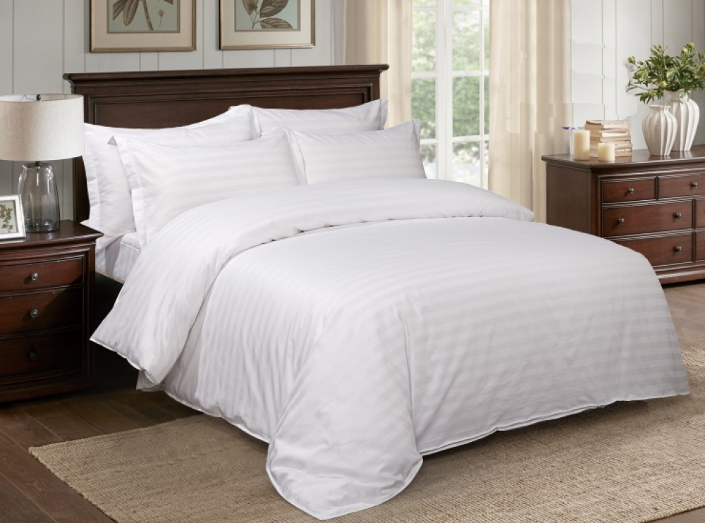 Постільна білизна Stripe LUX WHITE 2/2см (Двоспальний)