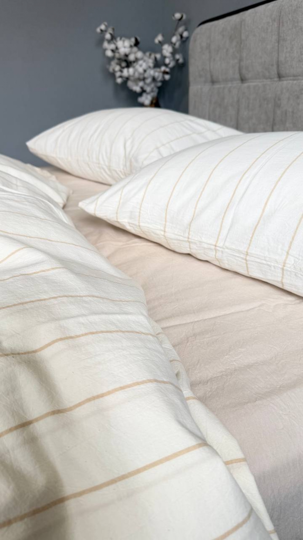 Постільна білизна Lonely+Creamy Beige, Washed Cotton (Двосп. на рез.) - Зображення 7