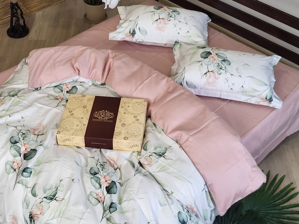 Постільна білизна Сатин PREMIUM, NOVEL LIGHT PINK (Полут. на рез.)