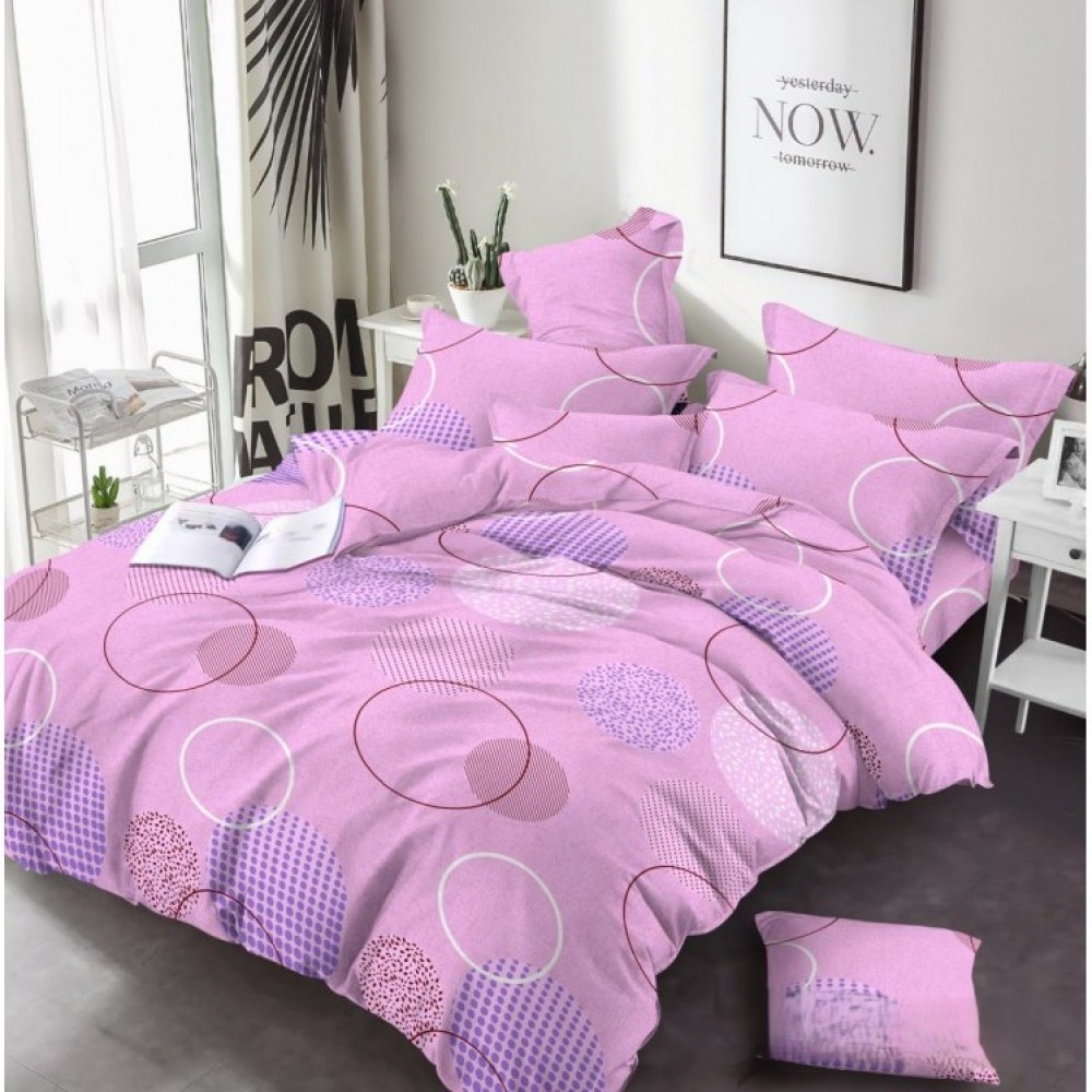 Постільна білизна Рожеве сяйво, бязь (Двоспальний)