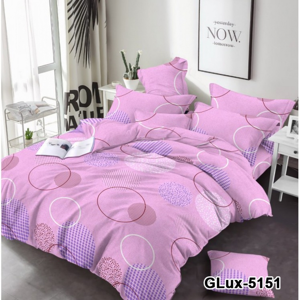 Постільна білизна Рожеве сяйво, бязь (Євро)