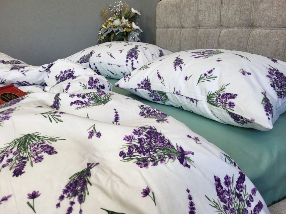 Постільна білизна Лавандин/полин, Turkish flannel (Полут. на рез.) - Зображення 4