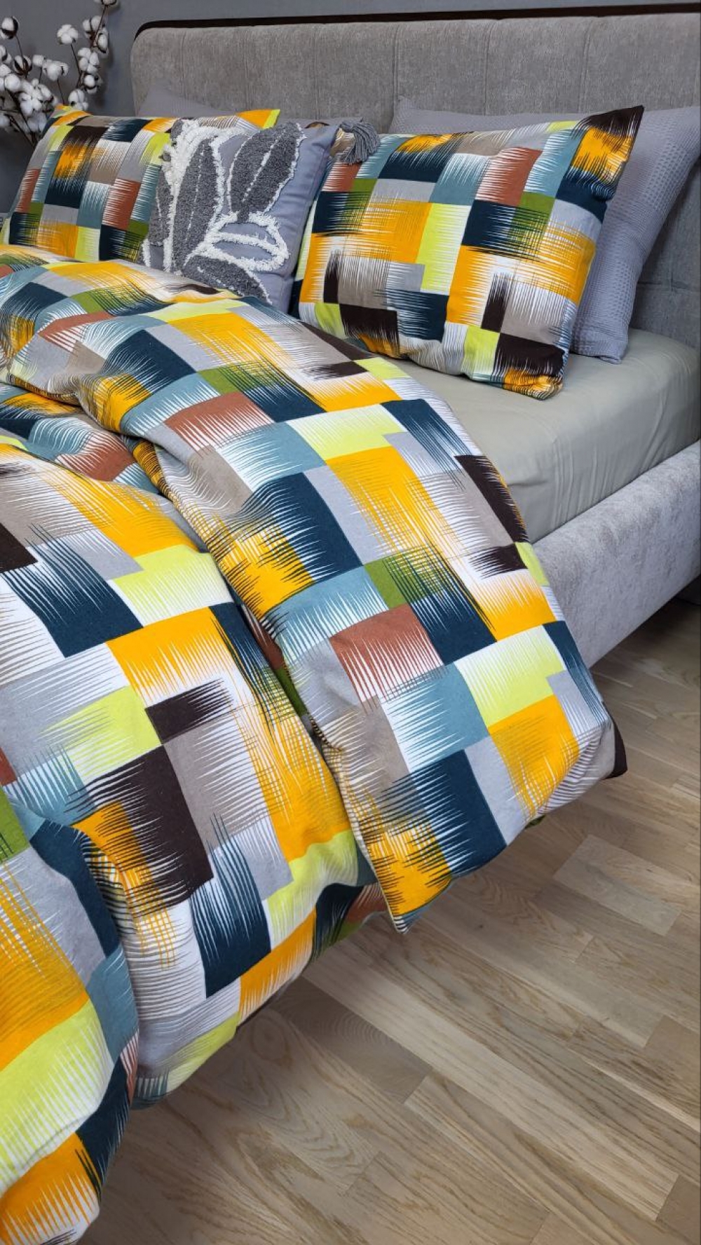 Постільна білизна Фаворит/оливк., Turkish flannel (Двосп. на рез.) - Зображення 4