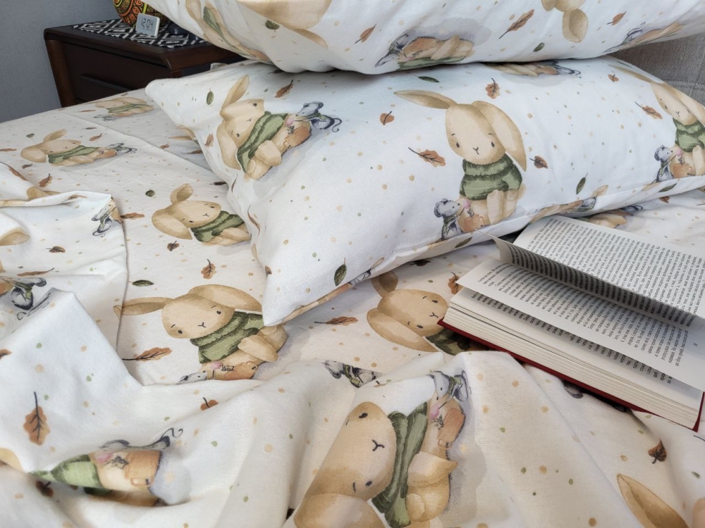 Постільна білизна Вухастики, Turkish flannel (Сімейний) - Зображення 3
