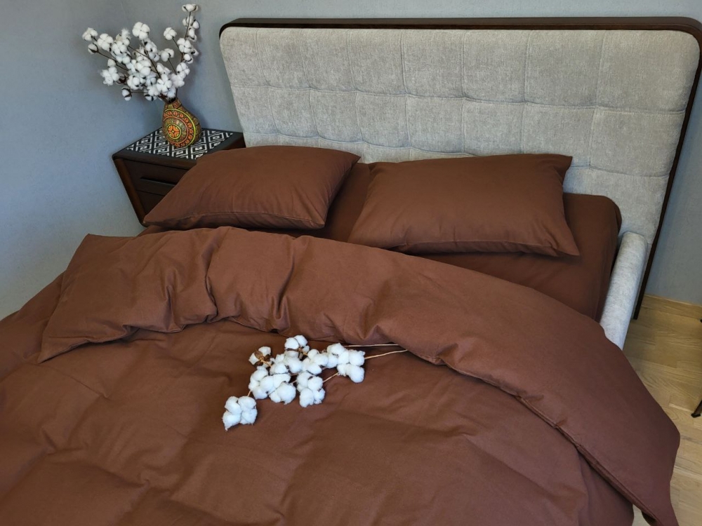 Постільна білизна Пряний шоколад S181-122, Turkish flannel (Євро) - Зображення 5