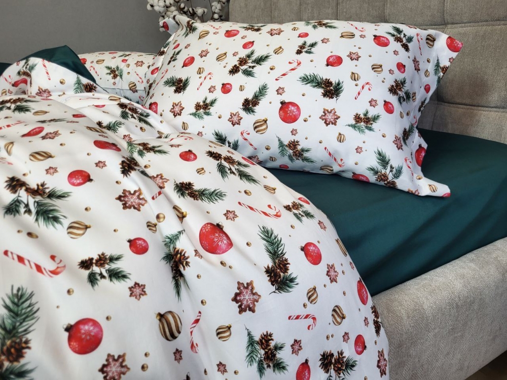 Постільна білизна Сатин PREMIUM, DECORATIONS (Євро) - Зображення 7