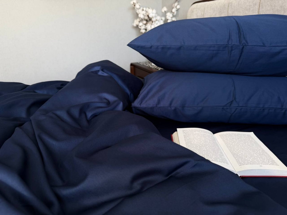 Постільна білизна Синій SD-4027, сатин LUX (Сімейний) - Зображення 7