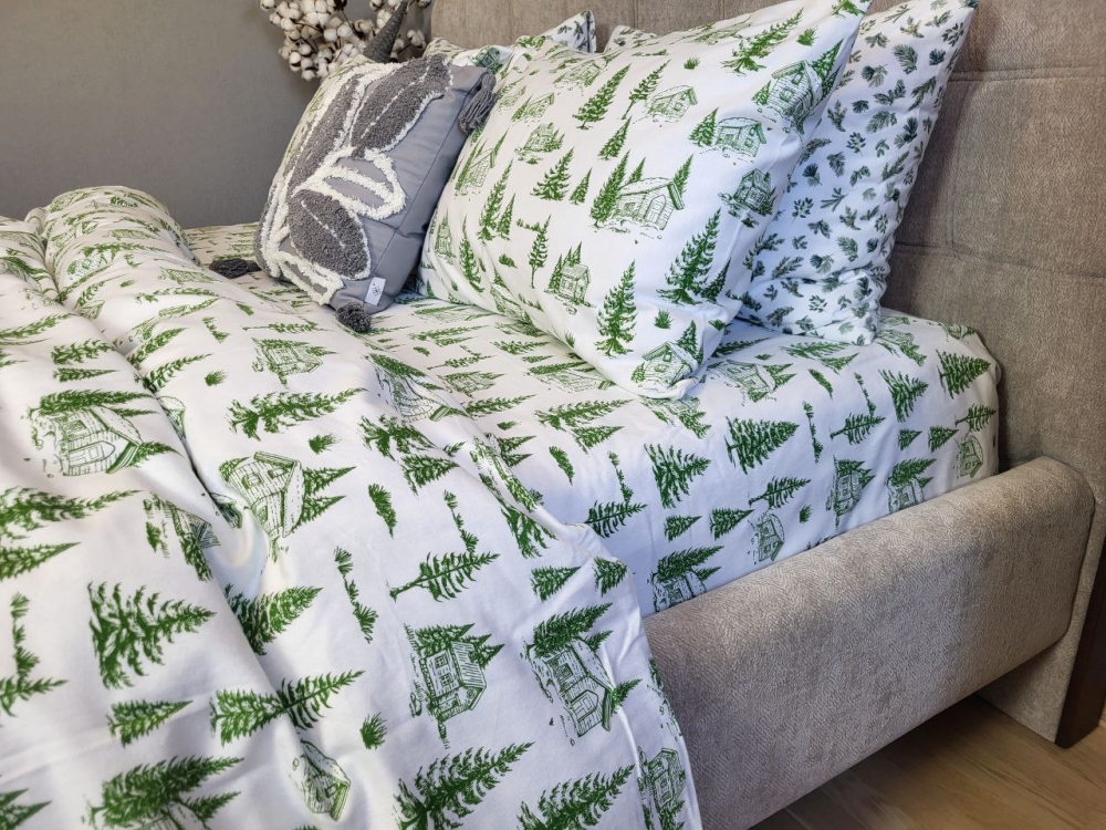 Постільна білизна Смерека, Turkish flannel (Сім. на резин.) - Зображення 3