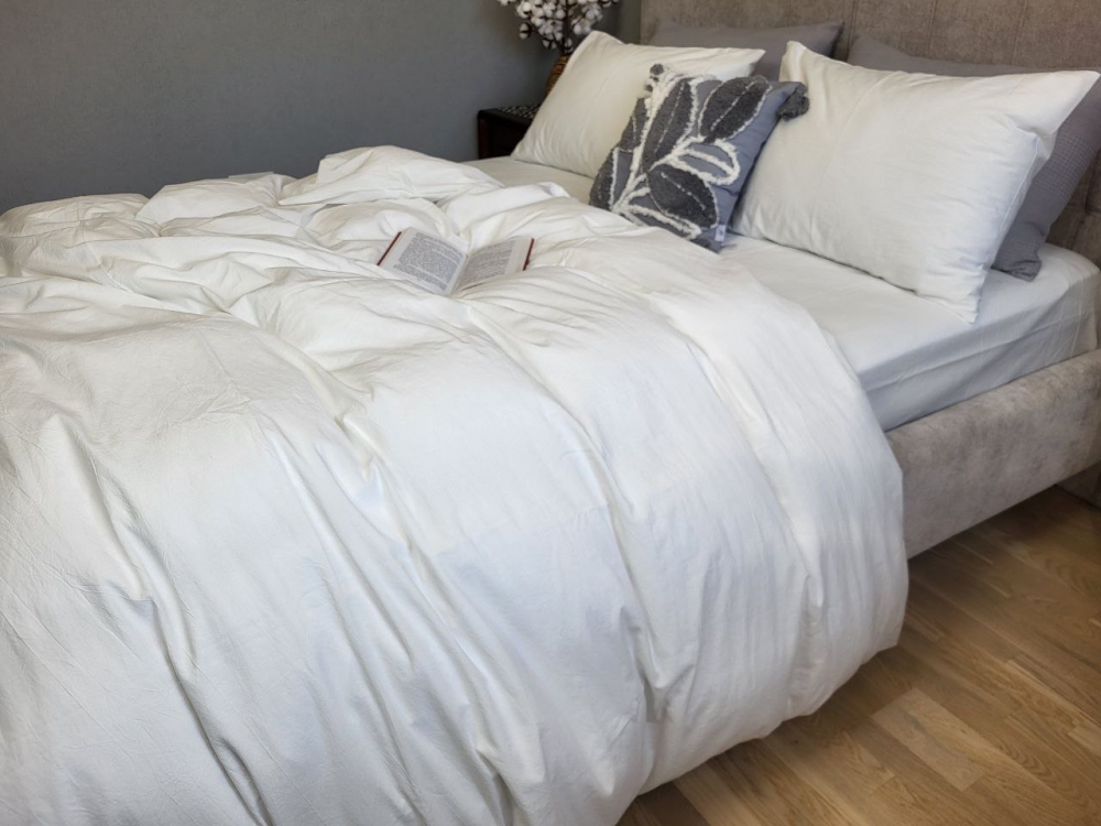 Постільна білизна Milk, Washed Cotton W1341 (Полуторний) - Зображення 5