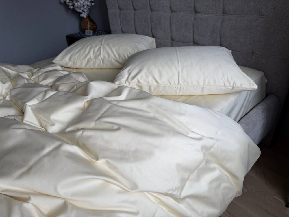 Постільна білизна Ванільний SD-0507, сатин LUX (Двосп. на рез.)