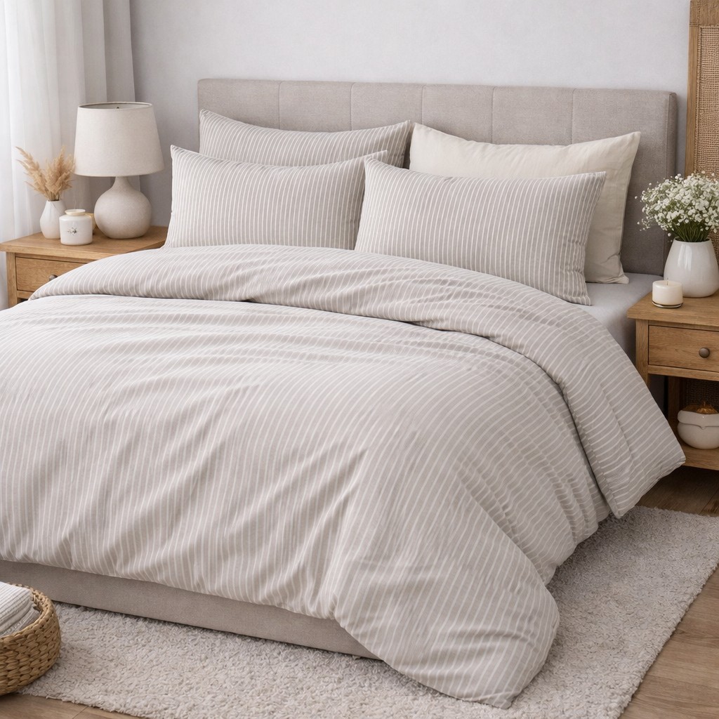 Постільна білизна Mini Bell+Creamy Beige, Washed Cotton (Полуторний)