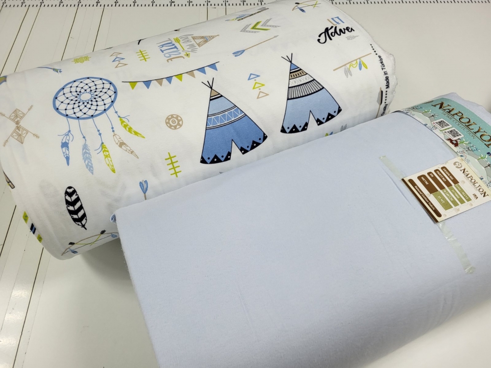 Постільна білизна Вігвам/блакитний, Turkish flannel (Полуторний) - Зображення 3