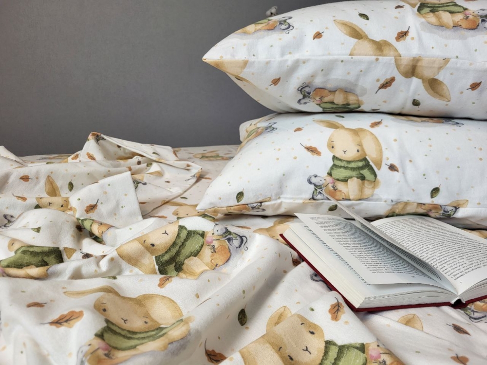 Постільна білизна Вухастики, Turkish flannel (Полуторний)