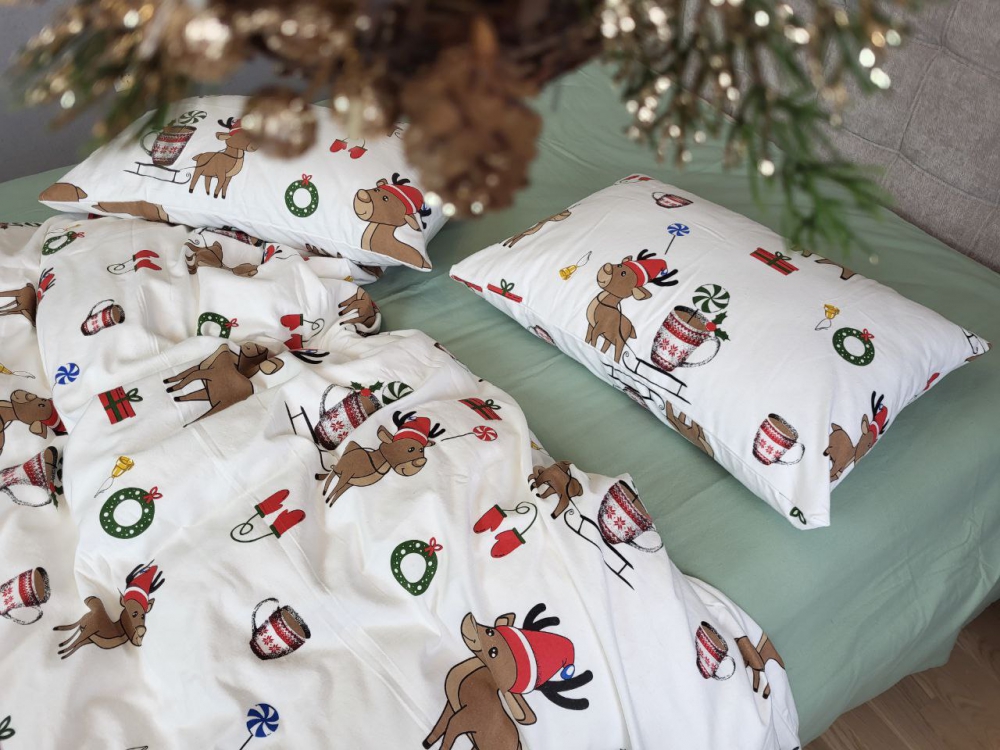 Постільна білизна Гостинці/полин, Turkish flannel (Двоспальний) - Зображення 5