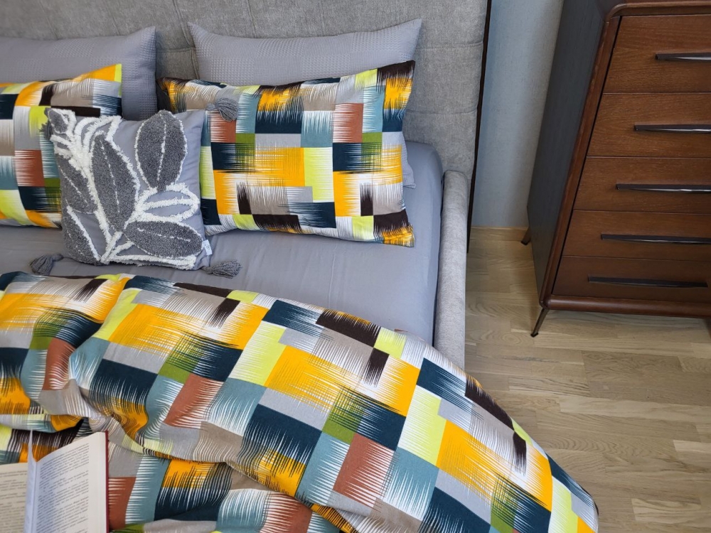 Постільна білизна Фаворит/сизий дим, Turkish flannel (Євро)