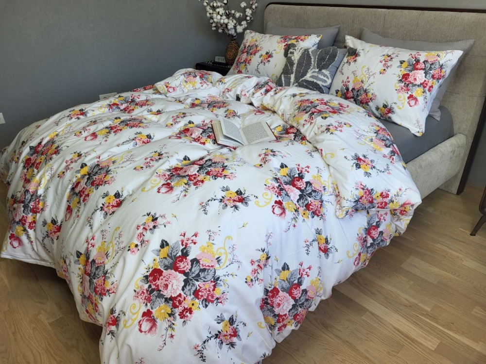 Постільна білизна Маркіза/сіра гавань, Turkish flannel (Сімейний) - Зображення 3