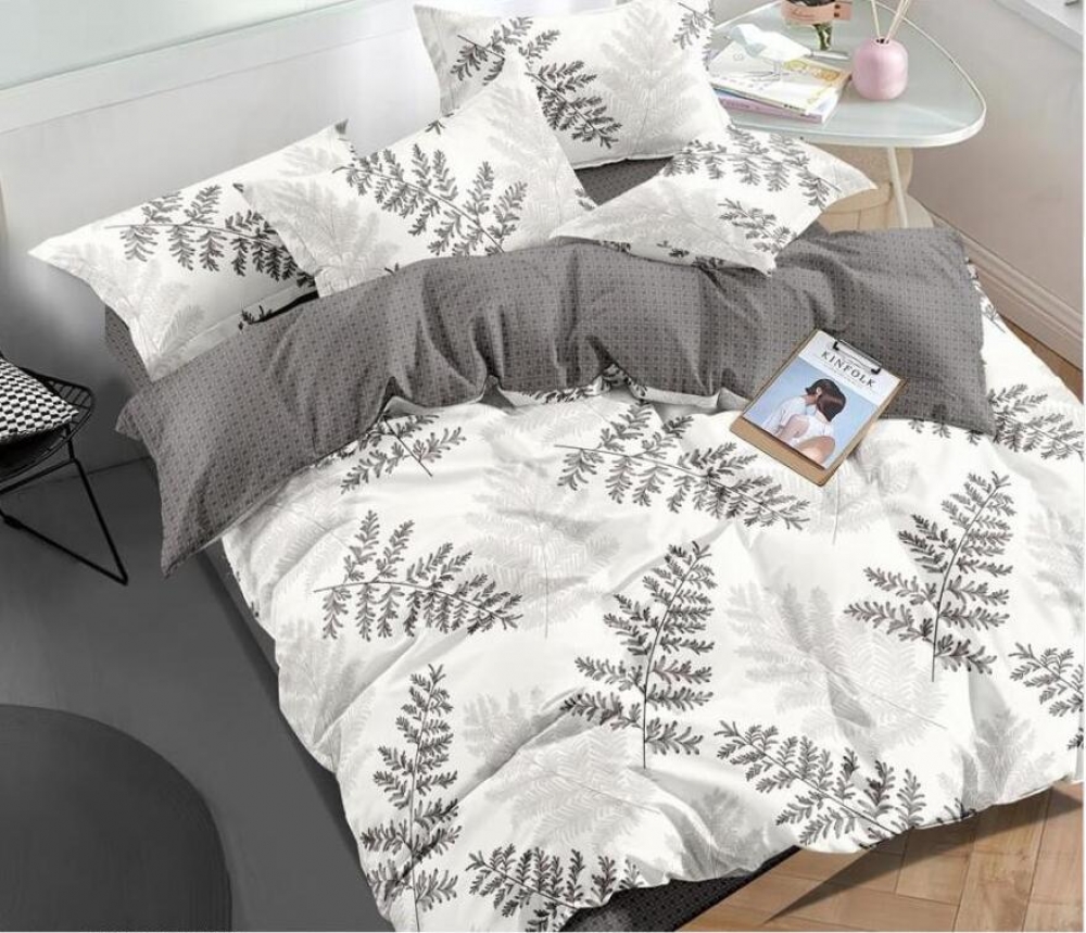 Постільна білизна Папороть мікс, бязь Підк Цільн (Сімейний)