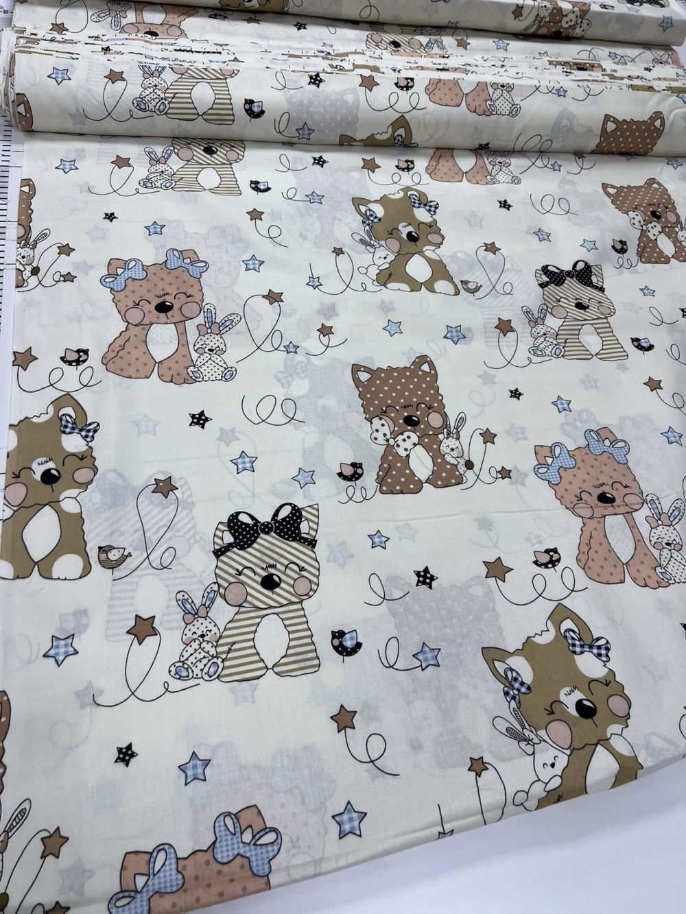 Постельное белье Пухнастики из бязи для детской кроватки — изображение 3