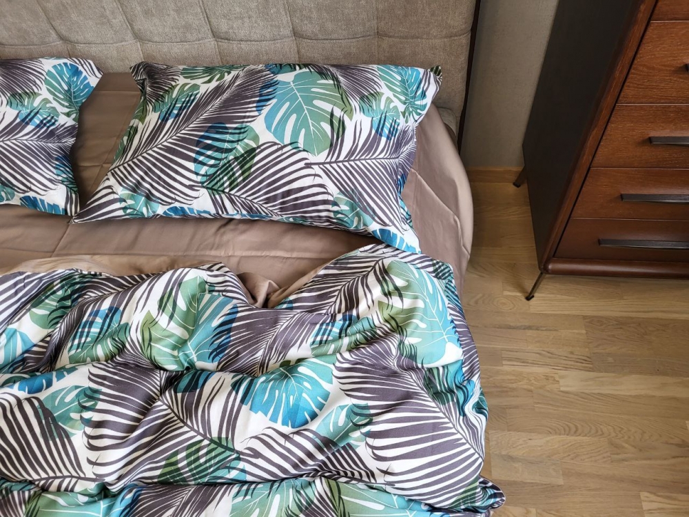 Постільна білизна Сатин PREMIUM, TROPICS (Полуторний) - Зображення 2