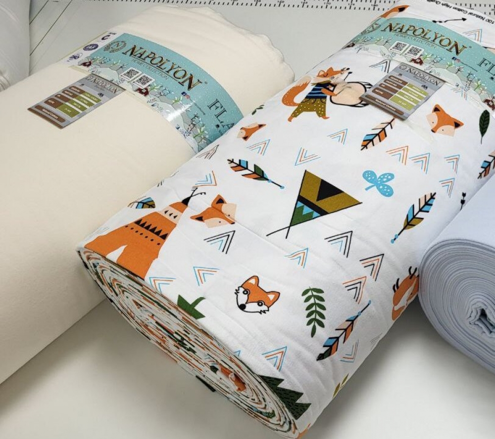 Постільна білизна Хитрий лис/шампань, Turkish flannel (Полуторний)