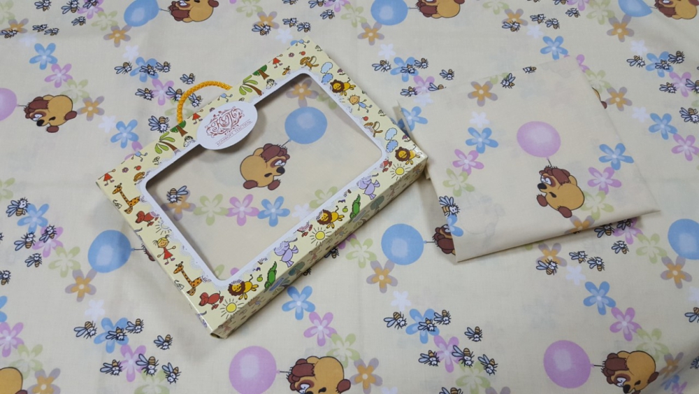 Постільна білизна Вінні жовтий, бязь (Сімейний) - Зображення 2