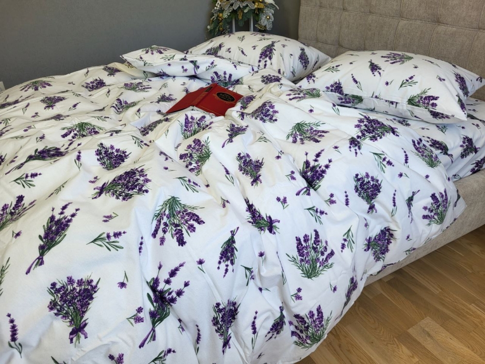 Постільна білизна Лавандин, Turkish flannel (Двоспальний) - Зображення 6