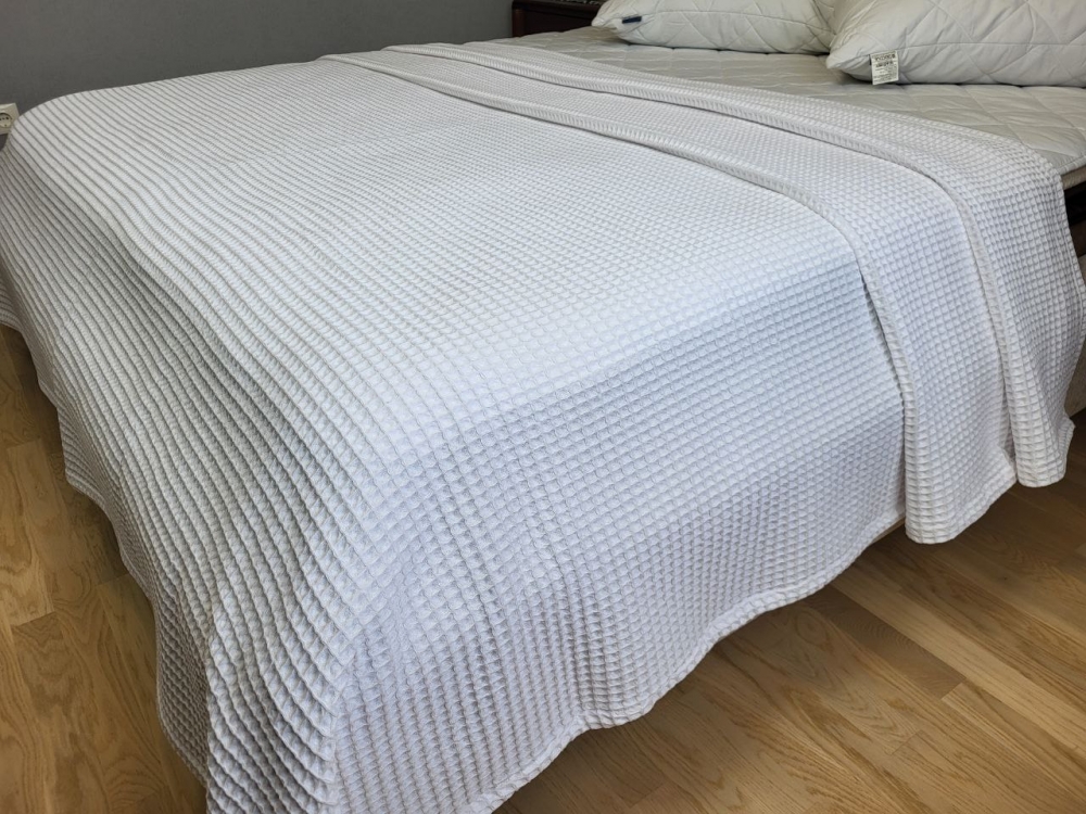 Плед-покривало Піке Сота Білий 140×220 см - Зображення 4