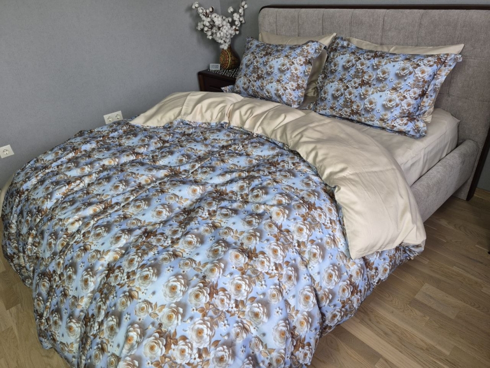 Постільна білизна Сатин PREMIUM, MILLEFLEUR (Сімейний)