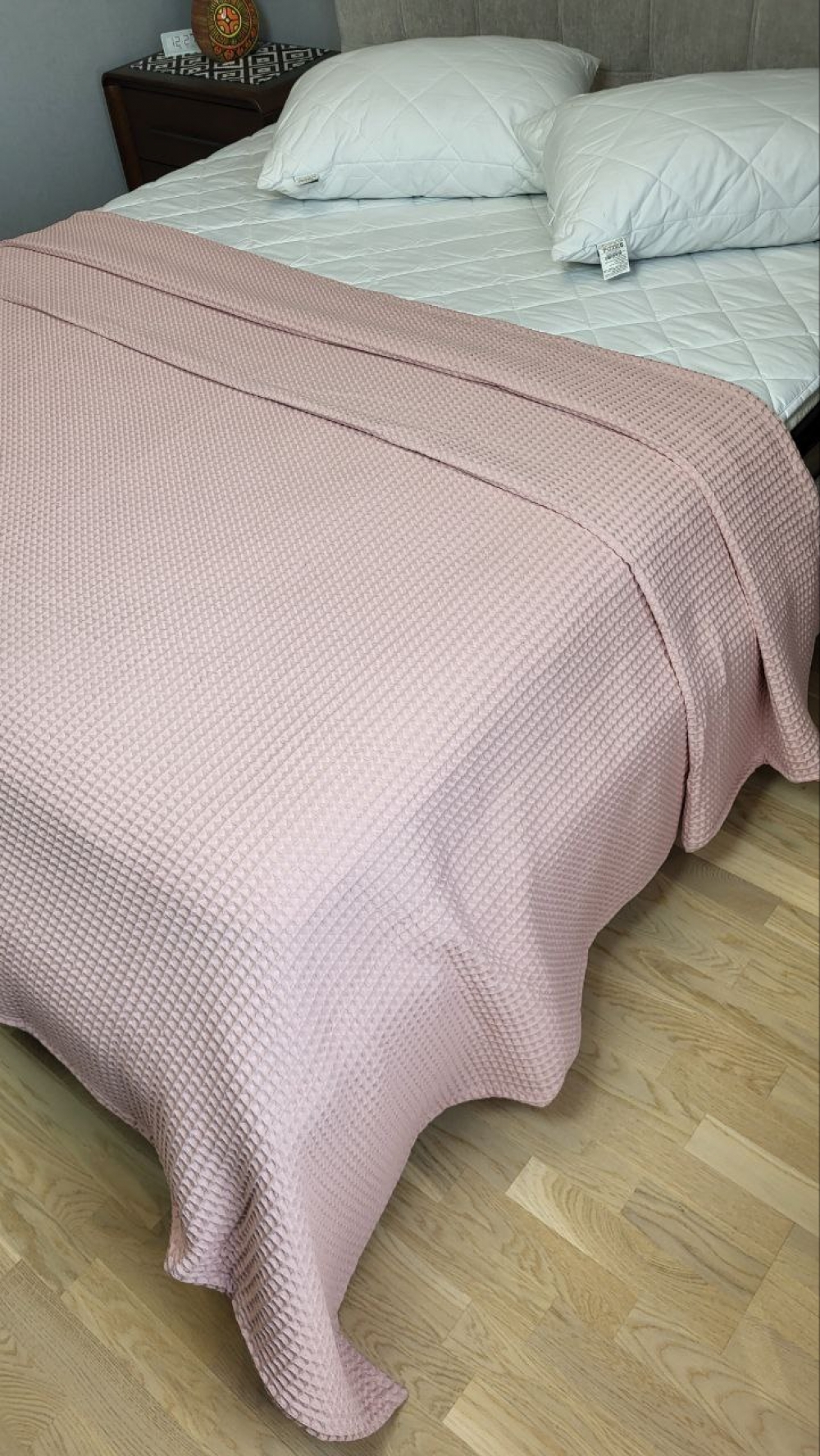 Плед-покривало Піке Сота Персиковий 140×220 см - Зображення 3