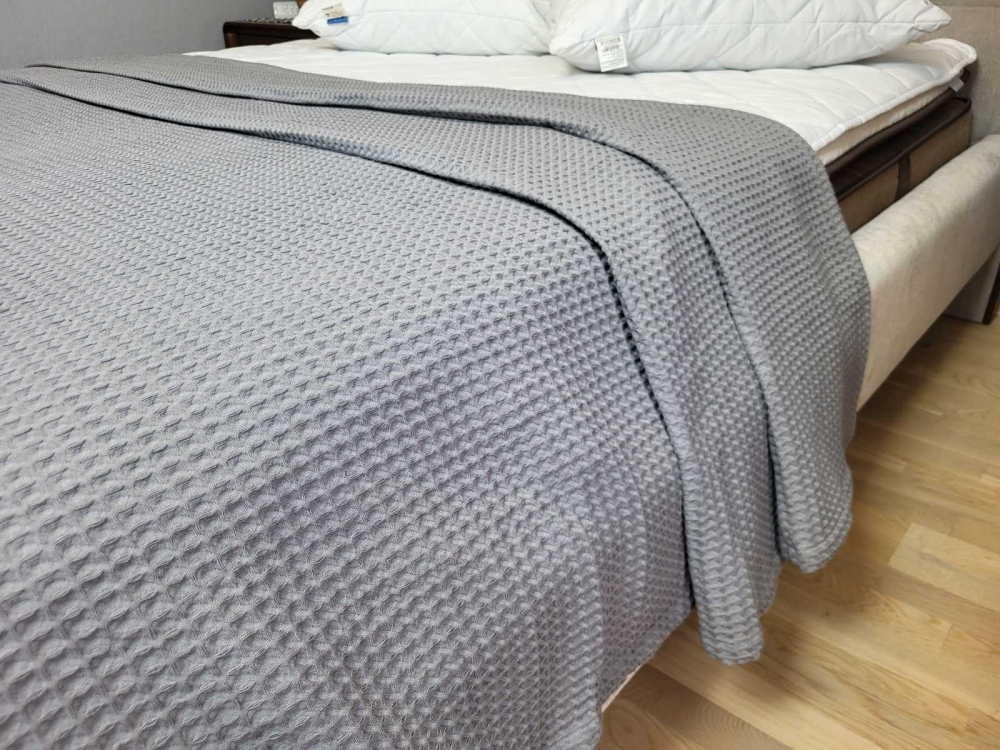 Плед-покривало Піке Сота Сірий 160×220 см - Зображення 4