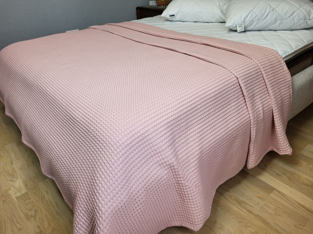 Плед-покривало Піке Сота Персиковий 160×220 см - Зображення 2