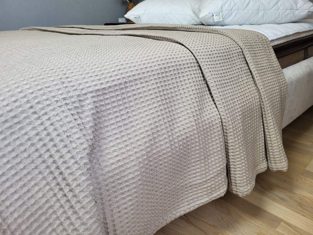 Плед-покривало Піке Сота Бежевий 200×220 см - Зображення 3