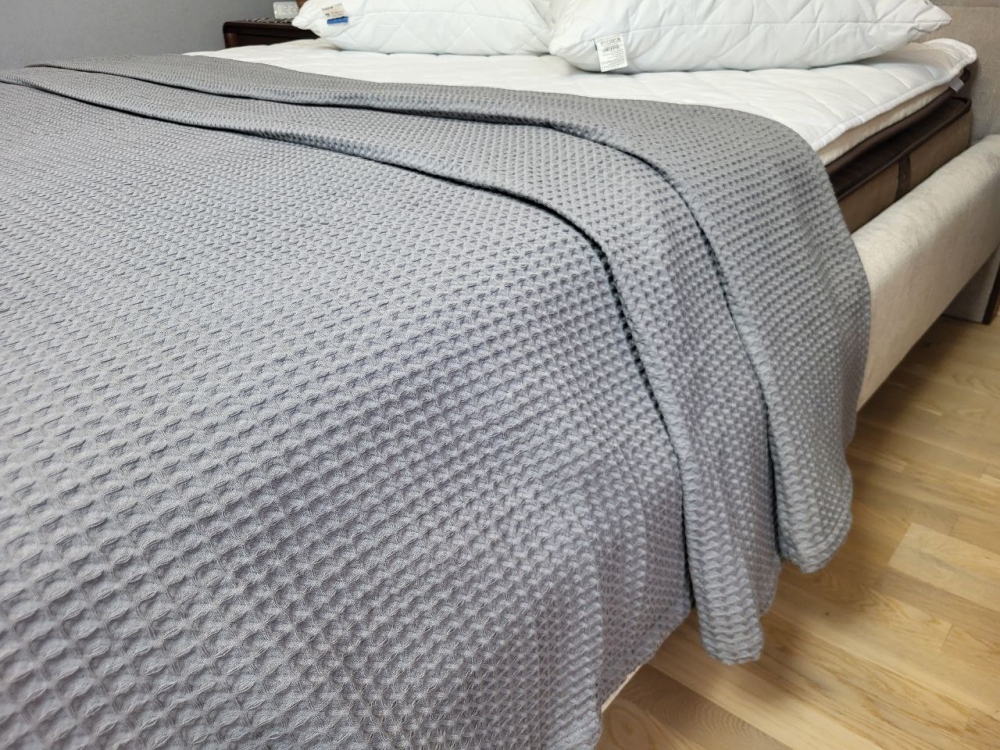 Плед-покривало Піке Сота Сірий 160×220 см - Зображення 3
