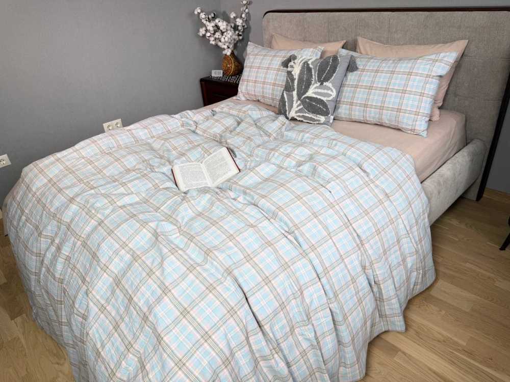 Постільна білизна Bubble Gum+Creme-Brulle, Washed Cotton (Полуторний)