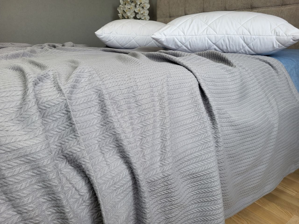 Піке Косичка, Сірий (Нав. 45*45см-2шт)