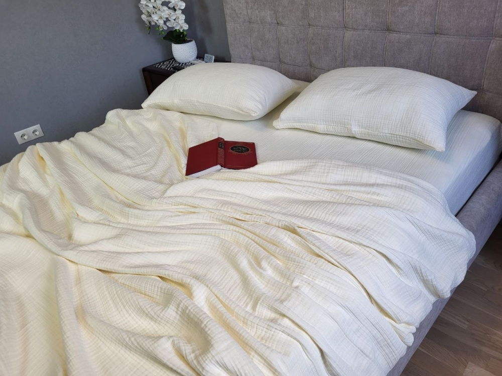 LEMON CREAM, MUSLIN (Плед 260*220см)