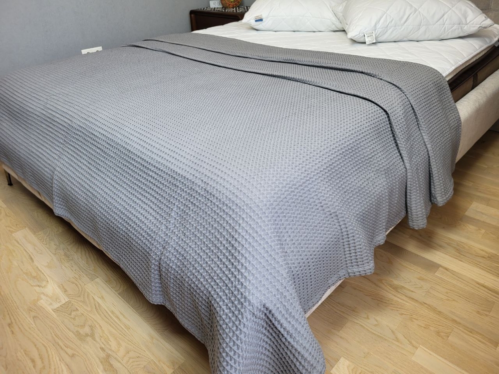 Плед-покривало Піке Сота Сірий 240×220 см - Зображення 4
