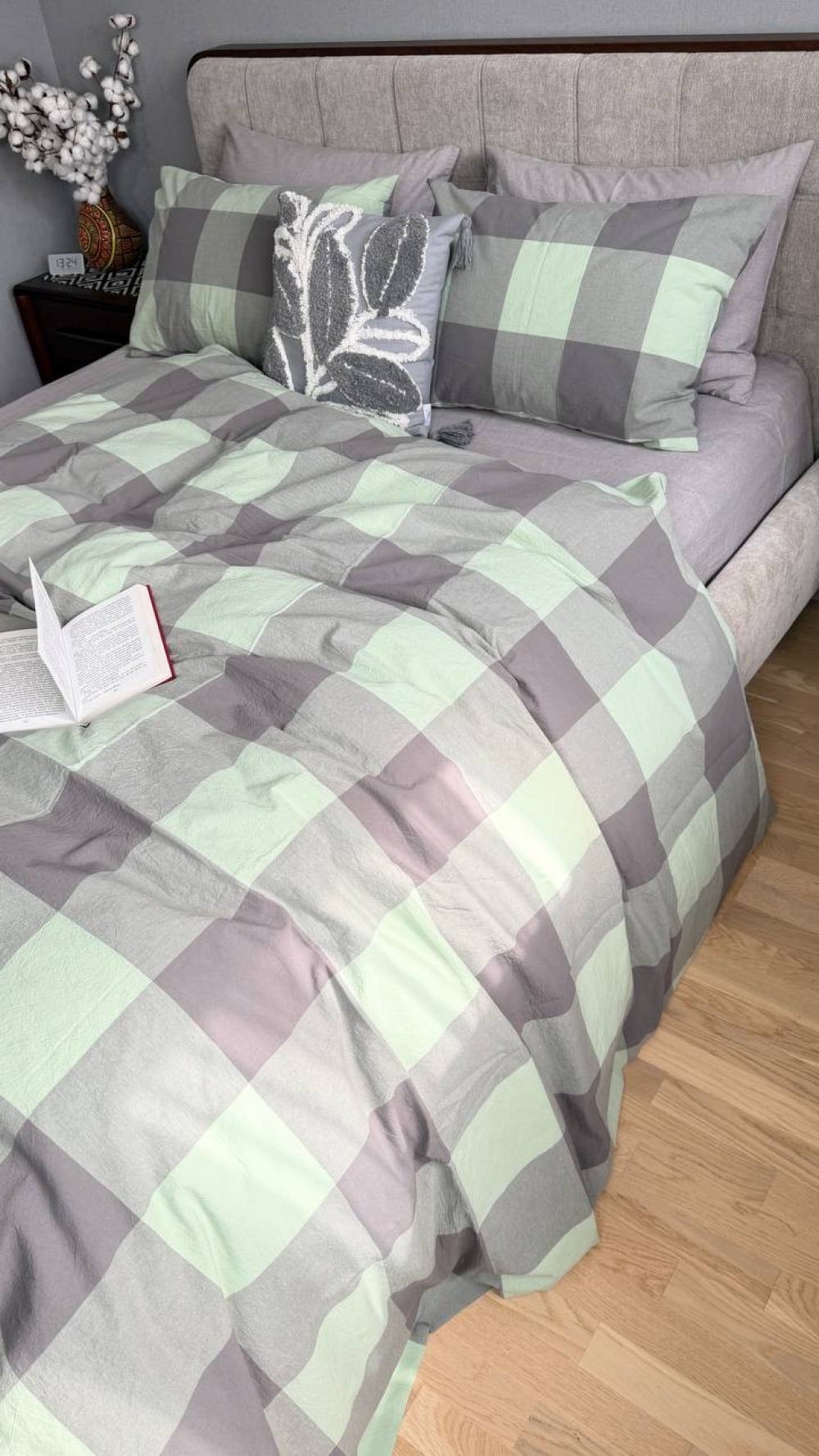 Постільна білизна Green Kilt+Rock Gray, Washed Cotton (Сімейний) - Зображення 4