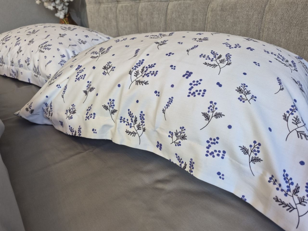 Постільна білизна Сатин PREMIUM, BLUE SPRIG (Сімейний) - Зображення 6