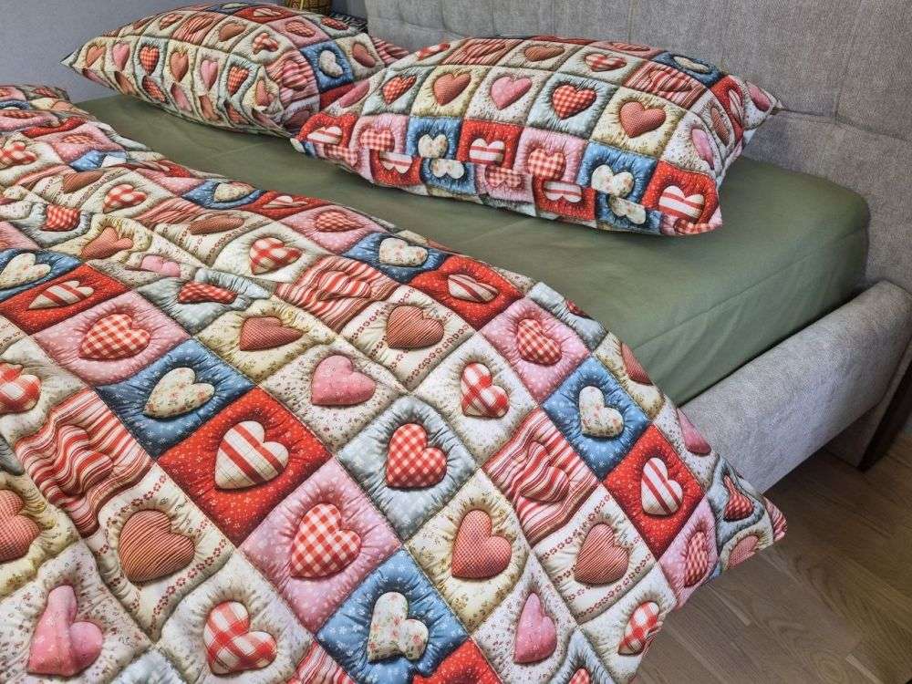 Постільна білизна Кантрі/хакі cotton 5D сімейна фото