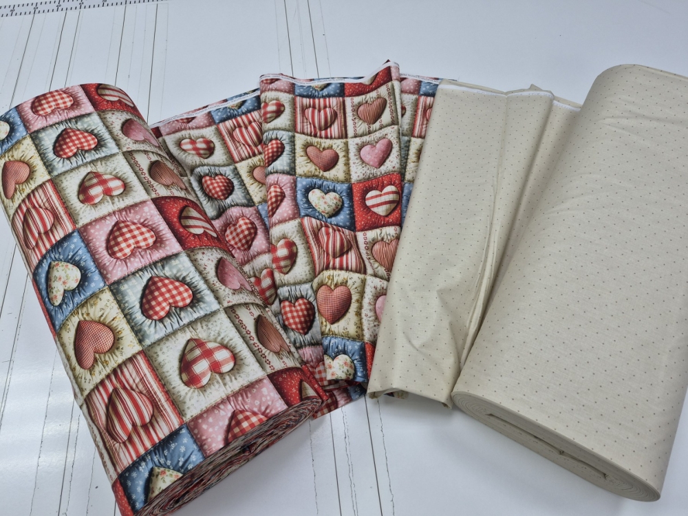 Постільна білизна Кантрі/бежев. горошок, cotton 5D (Євро)