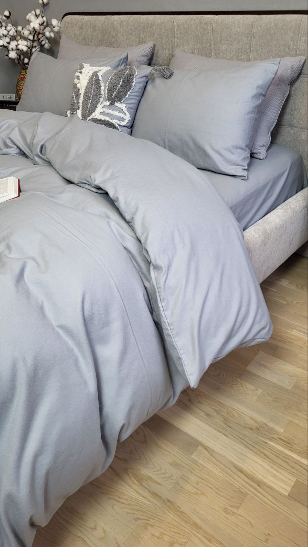 Постільна білизна Сизий дим N16338, Turkish flannel (Євро) - Зображення 7
